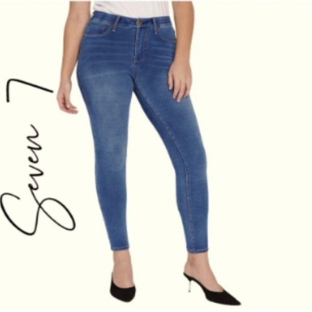 NWT Seven7 Brooks Knit Denim Leggings